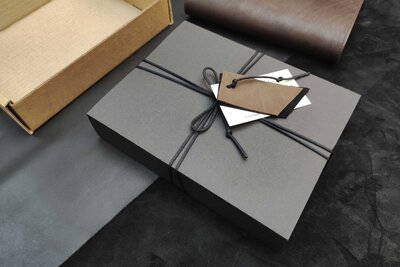 Подарок ручной работы из натуральной кожи | Кожаный ежедневник на шнуре