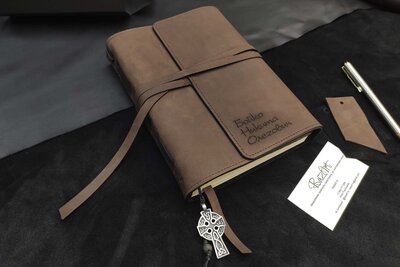 BazArt - Кожаные ежедневники | Кожаный ежедневник на шнуре