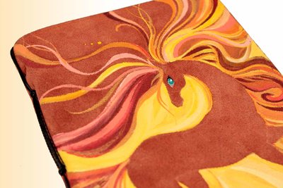Подарок ручной работы из натуральной кожи | Солнечный конь