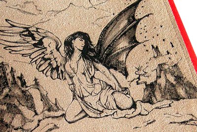 Подарок ручной работы из натуральной кожи | Ангел или демон