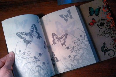 Подарок ручной работы из натуральной кожи | Цветы и бабочки