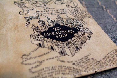Подарок ручной работы из натуральной кожи | Marauders Map