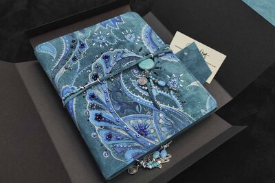 Подарок ручной работы из натуральной кожи | Бирюза 2