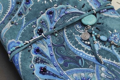 Подарок ручной работы из натуральной кожи | Бирюза 2