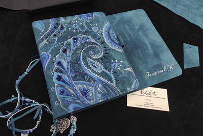 Подарок ручной работы из натуральной кожи | Бирюза 2