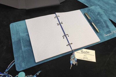 Подарок ручной работы из натуральной кожи | Бирюза 2