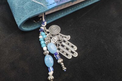 Подарок ручной работы из натуральной кожи | Бирюза 2