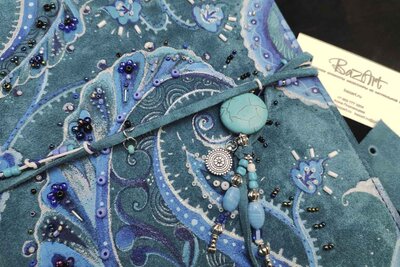 Подарок ручной работы из натуральной кожи | Бирюза 2