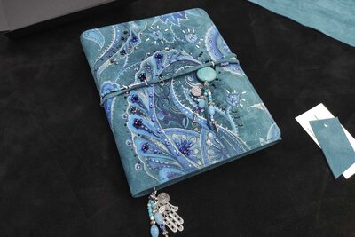 Подарок ручной работы из натуральной кожи | Бирюза 2