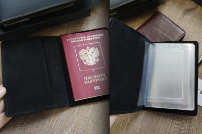 Подарок ручной работы из натуральной кожи | Набор обложек на паспорт и автодокументы