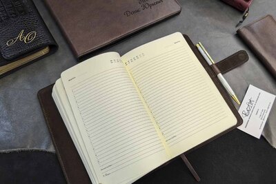 Подарок ручной работы из натуральной кожи | Ежедневник NEO