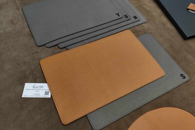 Подарок ручной работы из натуральной кожи | Плейсмат, сервировочная салфетка