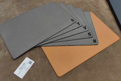 Подарок ручной работы из натуральной кожи | Плейсмат, сервировочная салфетка