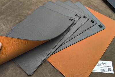 Подарок ручной работы из натуральной кожи | Плейсмат, сервировочная салфетка